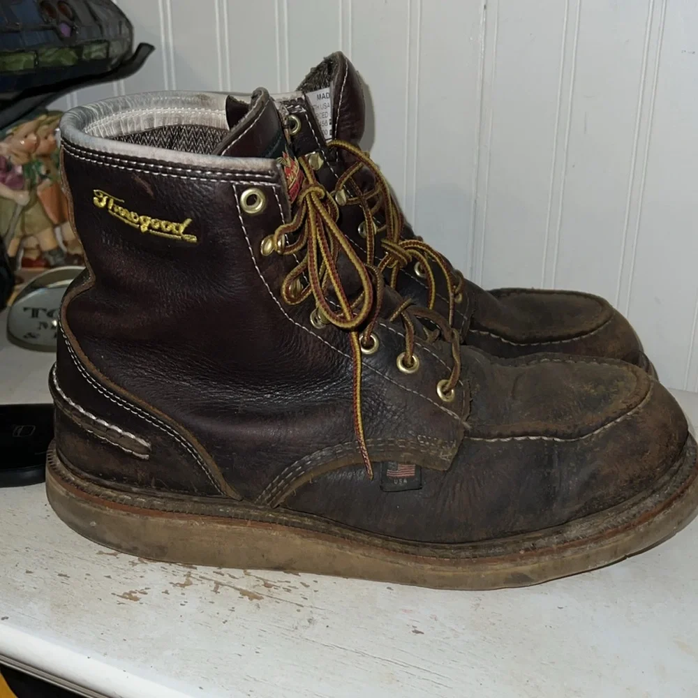 Thorogood ASTM Men's Brown Leather Boots Size 9